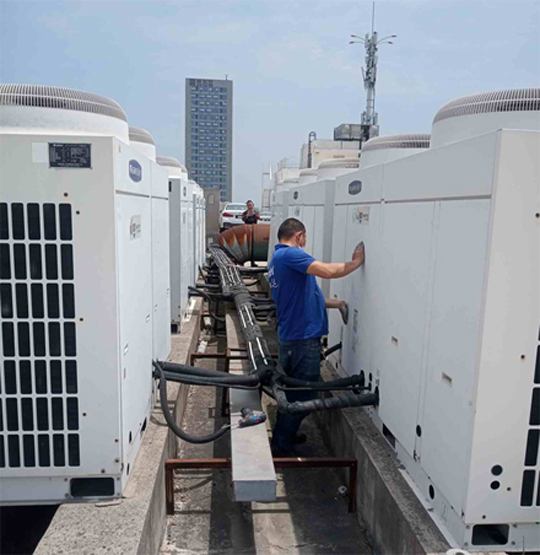 猇亭中央空调制热和不制冷系统维修方法